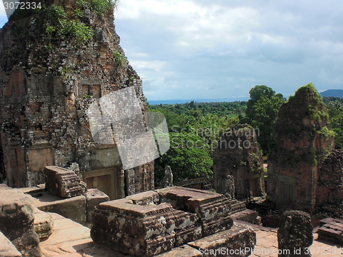 Image of Khmer temple detail