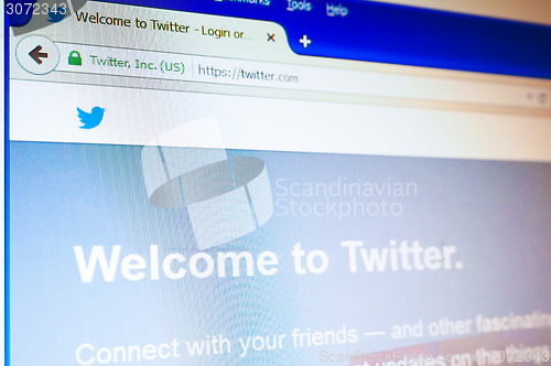 Image of Twitter home page