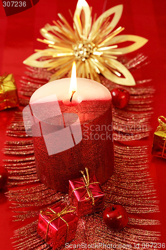 Image of Christmas candle