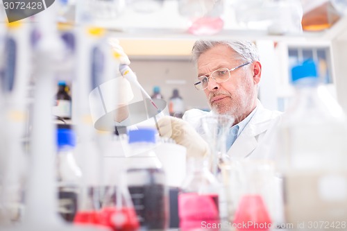 Image of Life scientist researching in the laboratory.