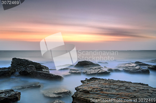 Image of Coogee Beach Sydney sunrise seascape