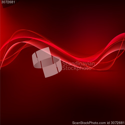 Image of Red wavy background