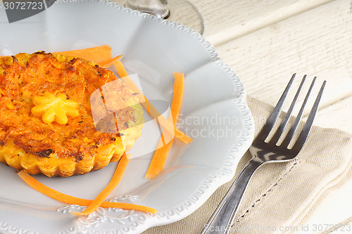 Image of Mini vegetarian quiche with carrots