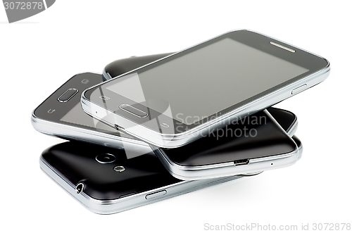 Image of Stack of Smartphones