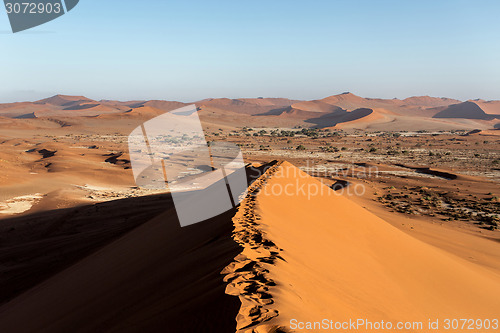 Image of Sossusvlei beautiful landscape of death valley, namibia