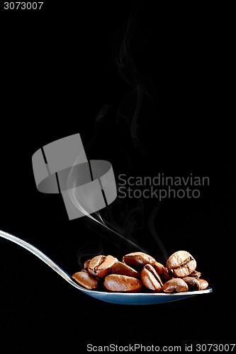 Image of  brown roasted coffee beans