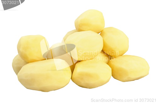 Image of Fresh peeled potatoes