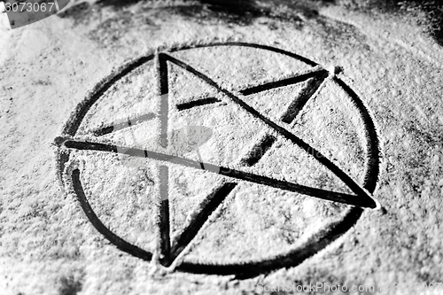 Image of Pentagram closeup photo