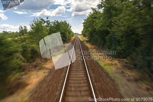 Image of Cargo trains in old train depot