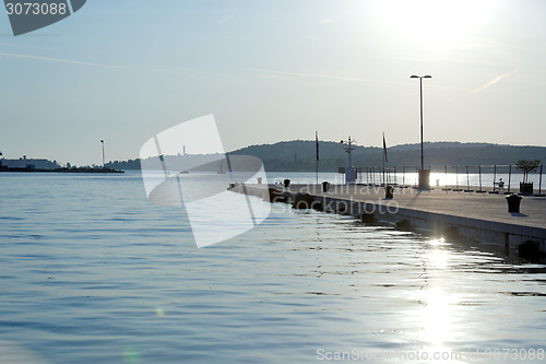 Image of Peaceful sunset at the jetty