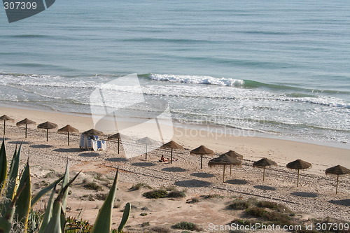 Image of Only a man on beach