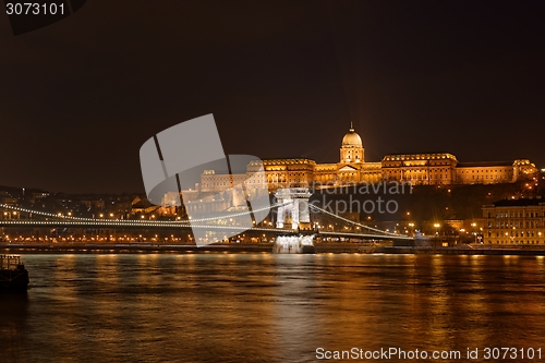 Image of Buda Castle by the Danube river