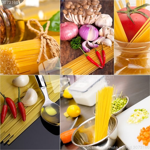 Image of healthy Vegetarian vegan food collage