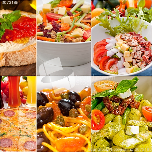 Image of healthy Vegetarian vegan food collage