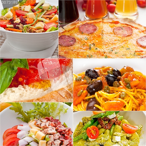 Image of healthy Vegetarian vegan food collage