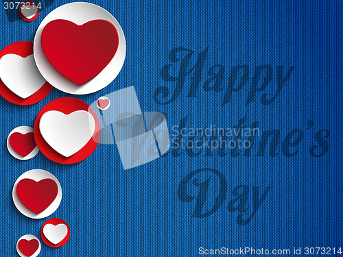 Image of Valentines Day Heart Jeans Background