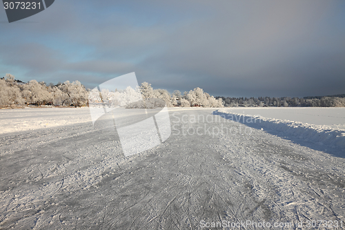 Image of Frozen lake