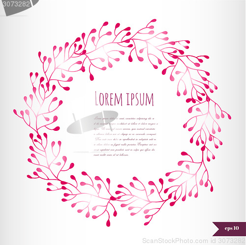 Image of Romantic floral background with place for your text.Ornamental ro