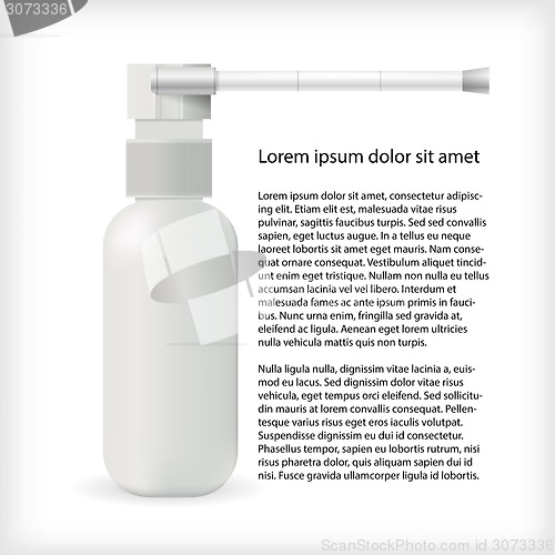 Image of Vector illustration for throat spray
