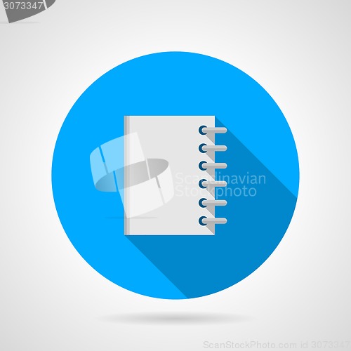 Image of Flat vector icon for notebook