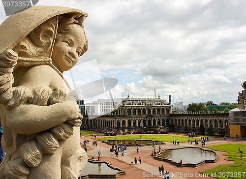 Image of Dresden Little angel over Zwinger 01