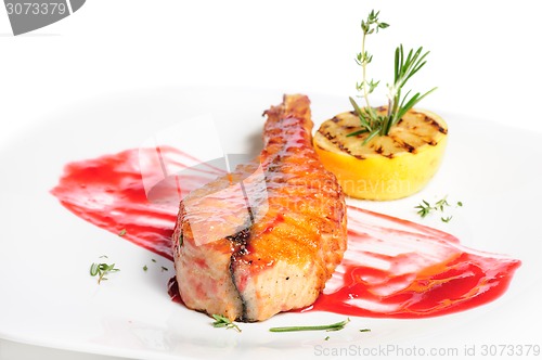 Image of Grilled salmon steak 