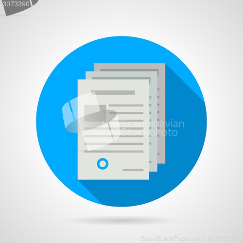 Image of Flat vector icon for document