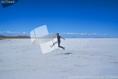 Image of Jump on salt plane