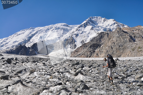 Image of Hiker in Kyrgyzstan