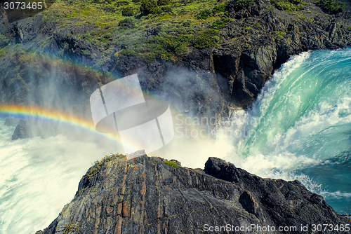 Image of Waterfall in Torres del Paine