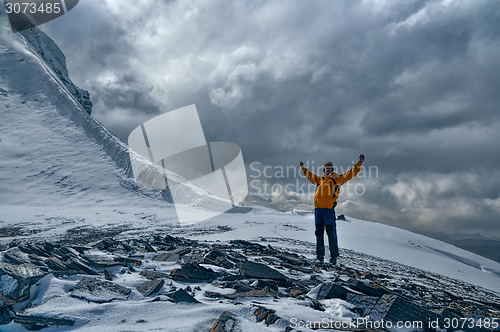 Image of Happy mountaineer in Tajikistan