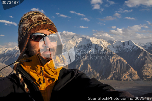 Image of On summit in Kyrgyzstan