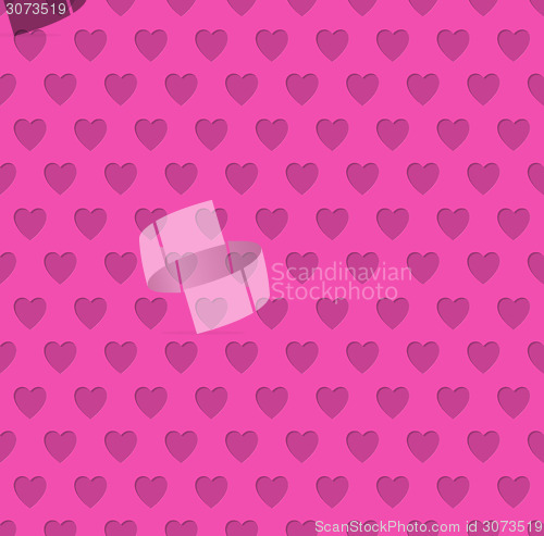 Image of Tileable valentine's day heart patterned background 