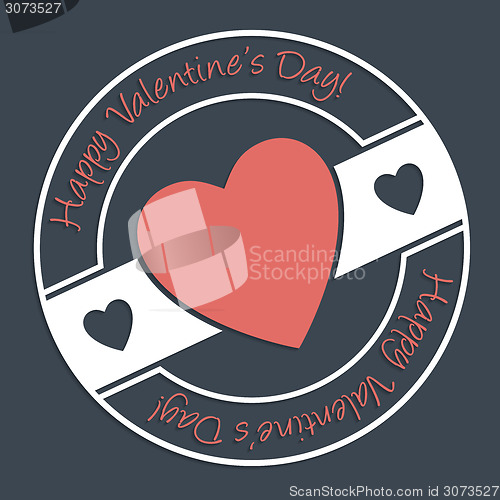 Image of Happy Valentine's Day stamp design