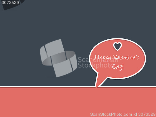 Image of Simple Happy Valentine's day greeting