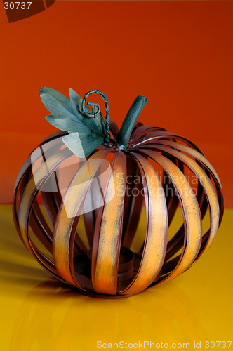 Image of beautiful metal pumpkin