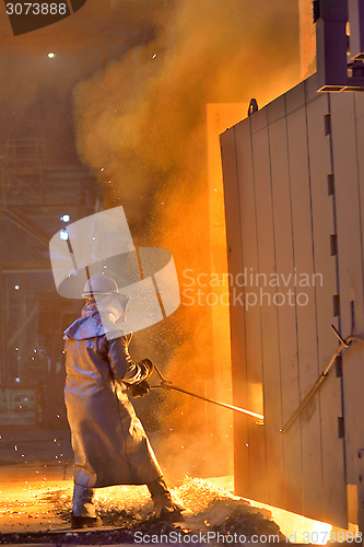 Image of Worker in a foundry