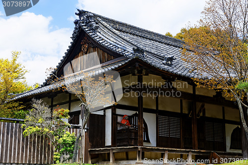 Image of traditional wooden house, Japan. 