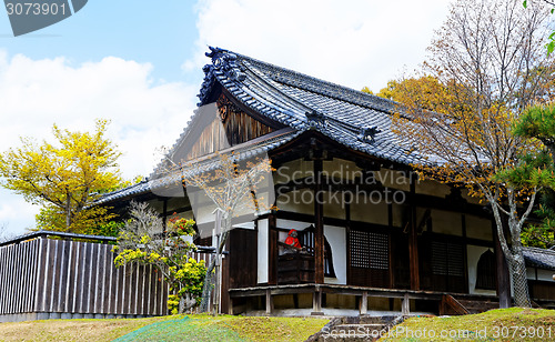 Image of traditional wooden house, Japan. 