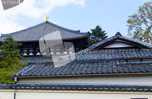 Image of traditional wooden house, Japan. 