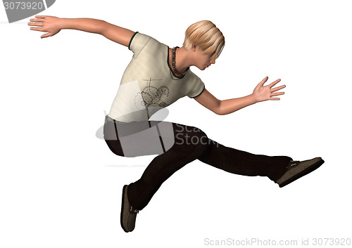 Image of Dancing Teenager Boy