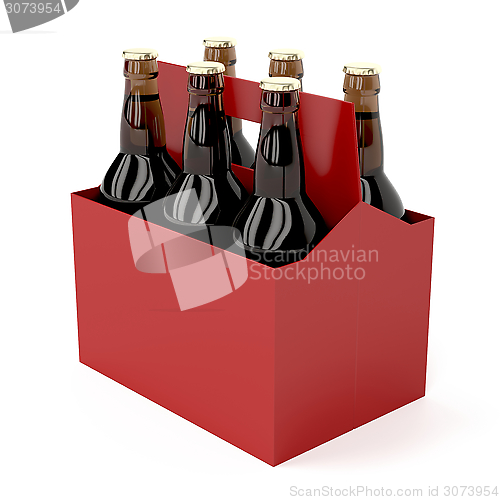 Image of Dark beer bottles