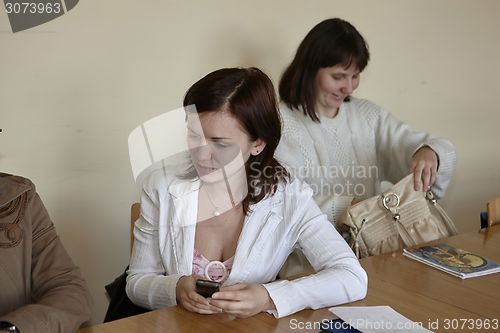 Image of Polish students at final examination