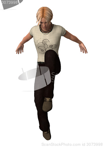 Image of Dancing Teenager Boy