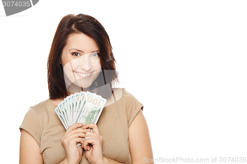 Image of Woman with us dollar cash