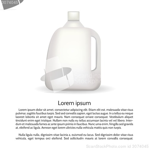 Image of Vector illustration of bottle for cleaning product