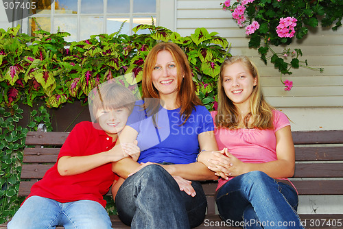 Image of Family at a house