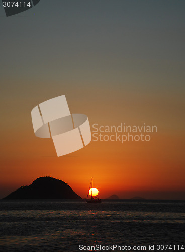 Image of Sunset on Itaipu Beach