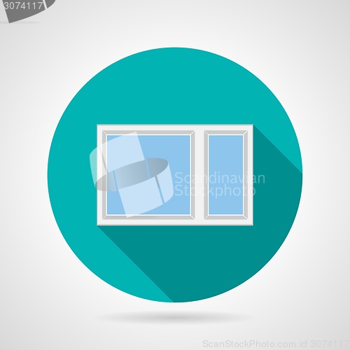 Image of Simple window flat vector icon