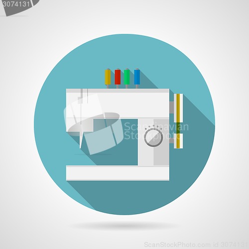 Image of Flat vector icon for sewing machine